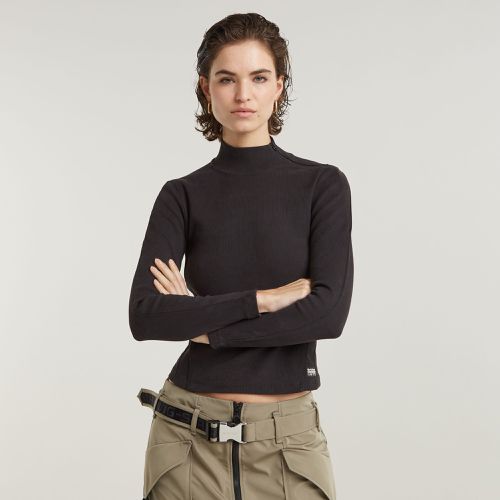 Top Asymmetric Zip Cropped Slim Mock - Mujer - G-Star RAW - Modalova