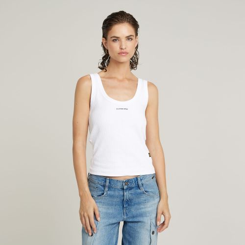 Slim Rib Tank Top - White - Women - G-Star RAW - Modalova