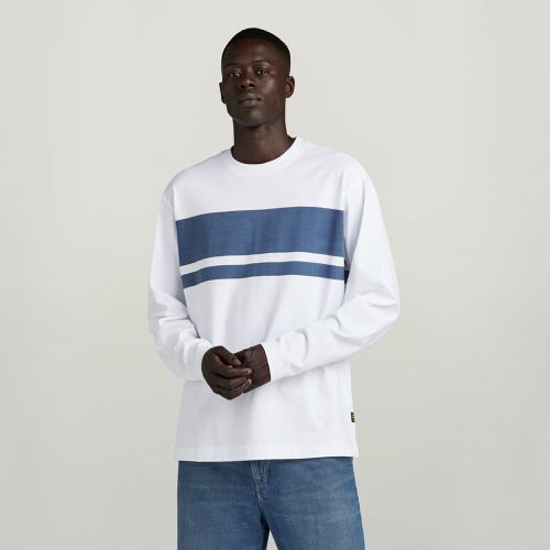 Camiseta Placed Stripe Boxy - - Hombre - G-Star RAW - Modalova