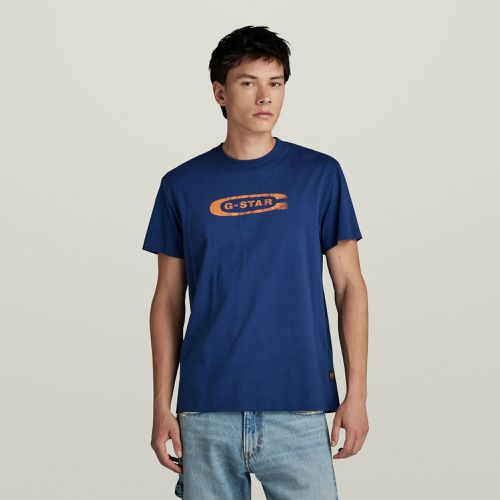 Distressed Old School Logo T-Shirt - - Men - G-Star RAW - Modalova