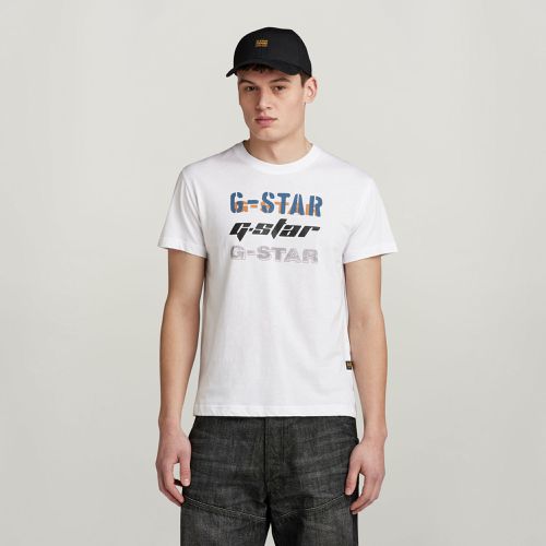 Camiseta Triple Logo Graphic - - Hombre - G-Star RAW - Modalova