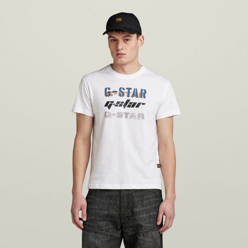 Camiseta Triple Logo Graphic - - Hombre - G-Star RAW - Modalova