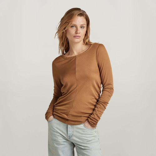 Top Gathered Slim - Marrón - Mujer - G-Star RAW - Modalova