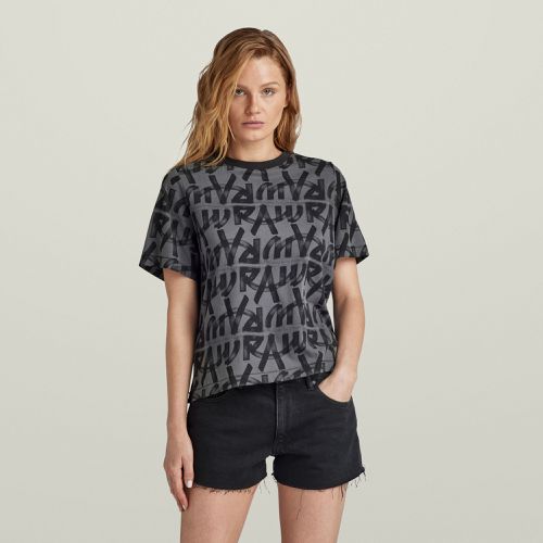 Calligraphy Allover Boxy Top - - Women - G-Star RAW - Modalova