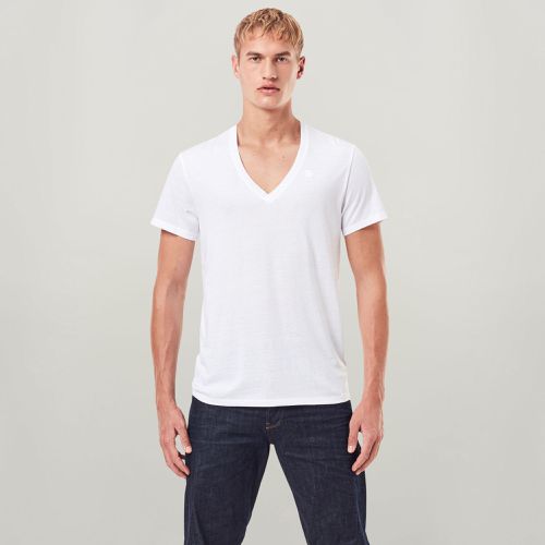 Pack De Dos Camisetas Base Heather V-neck - - Hombre - G-Star RAW - Modalova