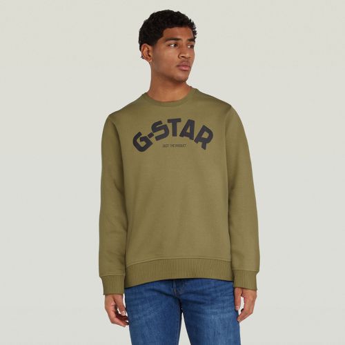 Puff Logo Print Crew Sweater - - Men - G-Star RAW - Modalova