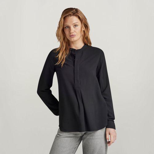 Top Half Placket - Negro - Mujer - G-Star RAW - Modalova