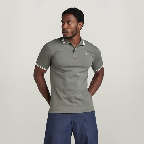 Dunda Slim Stripe Polo - Grey - Men - G-Star RAW - Modalova