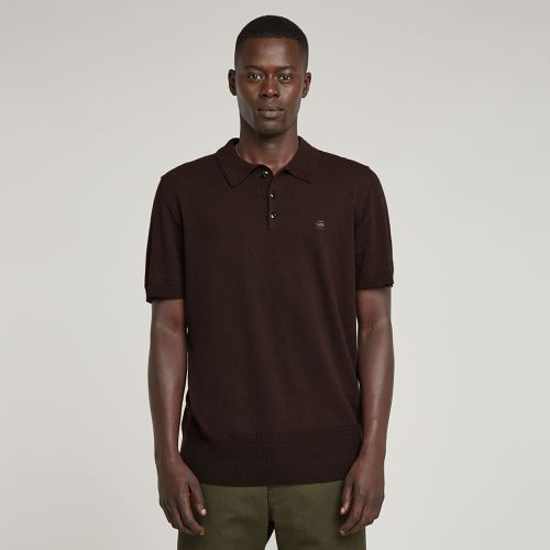 Knitted Polo - Brown - Men - G-Star RAW - Modalova