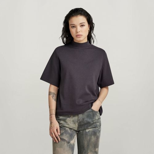 Moto Logo Mock Top - Grey - Women - G-Star RAW - Modalova