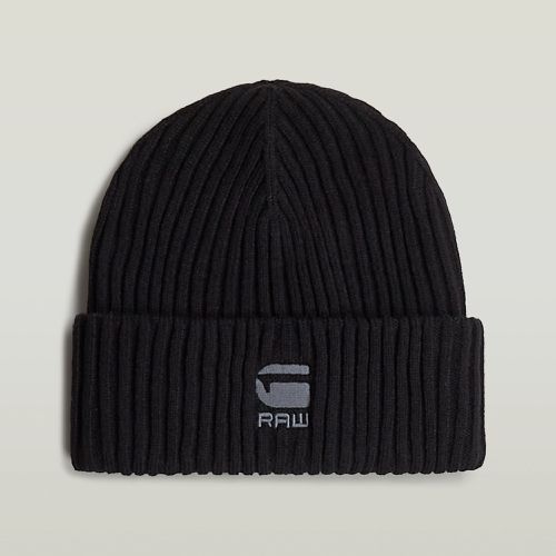 Rib Knit Beanie - Black - Men - G-Star RAW - Modalova