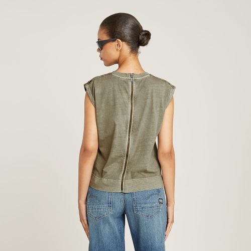 Top Back Zip Overdyed - Mujer - G-Star RAW - Modalova