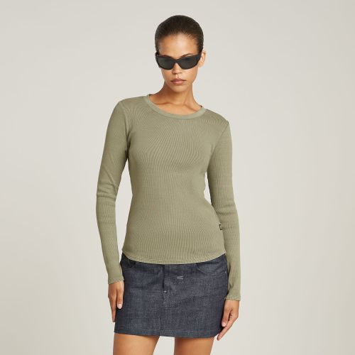 Overdyed Slim Top - Green - Women - G-Star RAW - Modalova