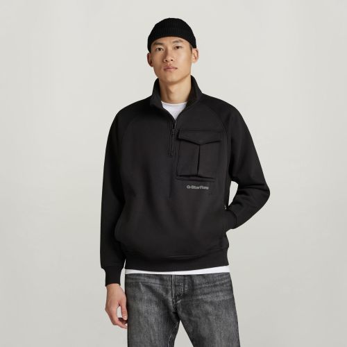 Anorak Loose Sweater - Black - Men - G-Star RAW - Modalova