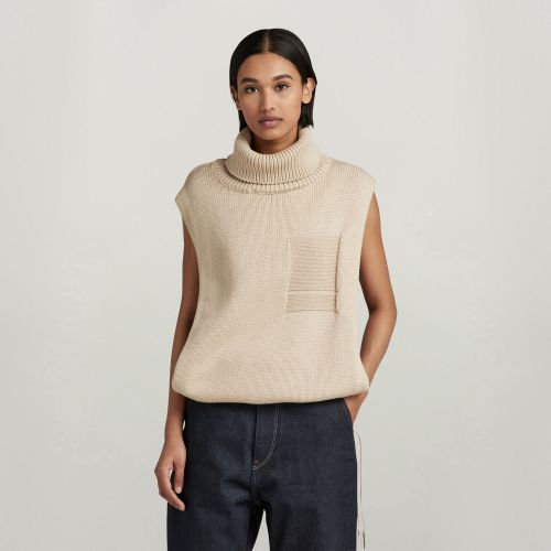 Jersey Knitted Open Side Turtle Neck - Mujer - G-Star RAW - Modalova