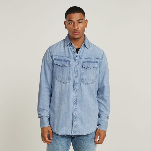 Slim Denim Shirt - Light blue - Men - G-Star RAW - Modalova