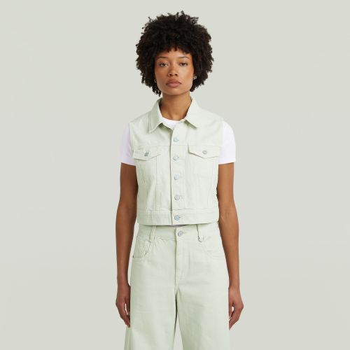 Chaleco encogido - Verde - Mujer - G-Star RAW - Modalova