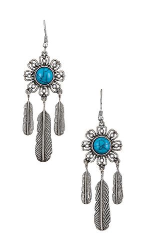 Pendiente western en color plateado metálico talla all en - Metallic Silver. Talla all - 8 Other Reasons - Modalova