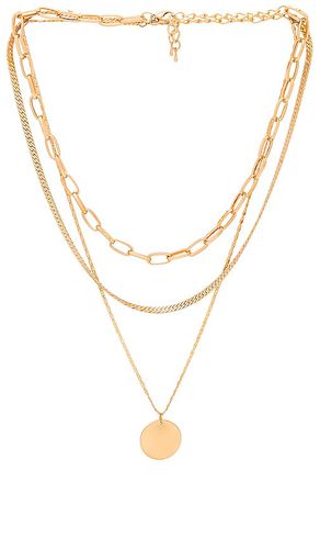 Collar colgante layered chain en color oro metálico talla all en - Metallic Gold. Talla all - 8 Other Reasons - Modalova