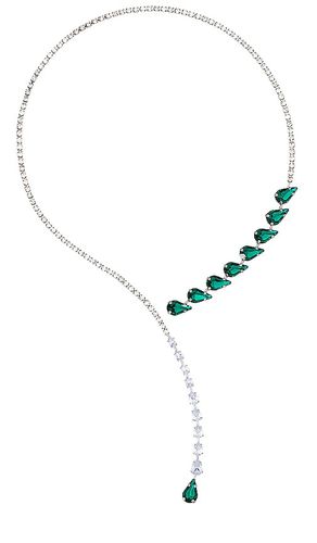 Collar emerald drops en color metálico talla all en - Metallic Silver. Talla all - 8 Other Reasons - Modalova