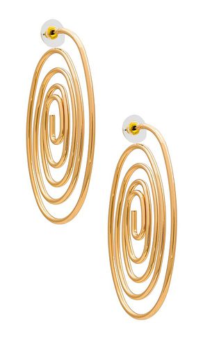 Pendientes swirl en color oro metálico talla all en - Metallic Gold. Talla all - 8 Other Reasons - Modalova