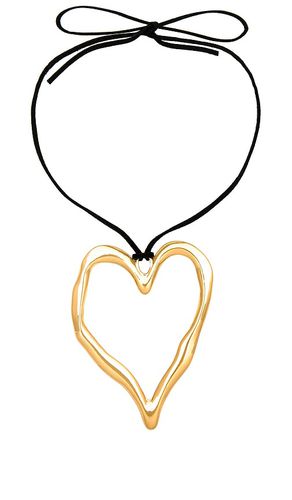 Collar colgante love en color oro metálico talla all en - Metallic Gold. Talla all - 8 Other Reasons - Modalova