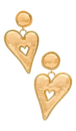 Pendientes heart of gold en color oro metálico talla all en - Metallic Gold. Talla all - 8 Other Reasons - Modalova