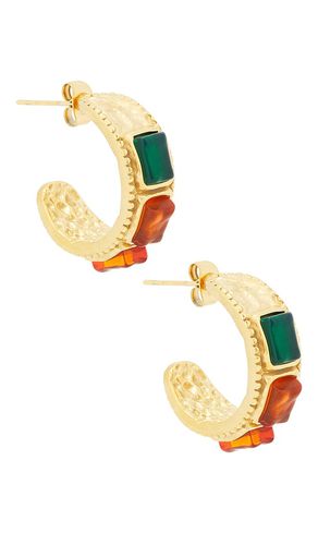 Pendientes hoop en color oro metálico talla all en - Metallic Gold. Talla all - 8 Other Reasons - Modalova