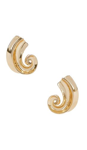 Pendiente tachuela swirl en color oro metálico talla all en - Metallic Gold. Talla all - 8 Other Reasons - Modalova