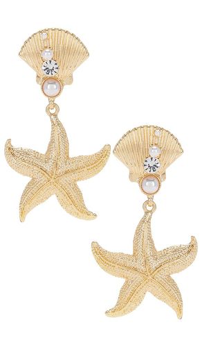 Pendientes vistosos starfish en color oro metálico talla all en - Metallic Gold. Talla all - 8 Other Reasons - Modalova