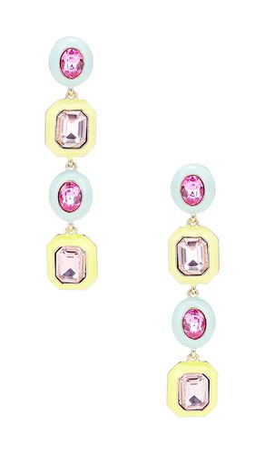 Pendientes de lágrima jewel pastel en color rosado talla all en - Pink. Talla all - 8 Other Reasons - Modalova