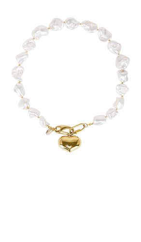 Collar pearl chunky heart en color blanco talla all en - White. Talla all - 8 Other Reasons - Modalova