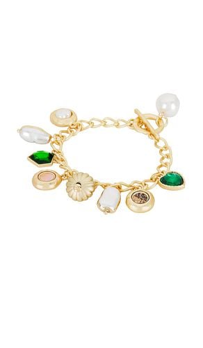 Pulsera con dijes de eslabones en color oro metálico talla all en - Metallic Gold. Talla all - 8 Other Reasons - Modalova