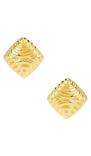 Square stud en color oro metálico talla all en - Metallic Gold. Talla all - 8 Other Reasons - Modalova