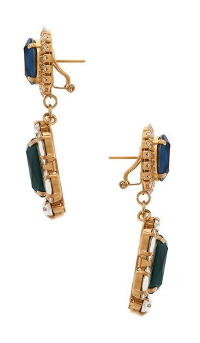 Omega Clasp With Square Pendant Earrings in - Anton Heunis - Modalova