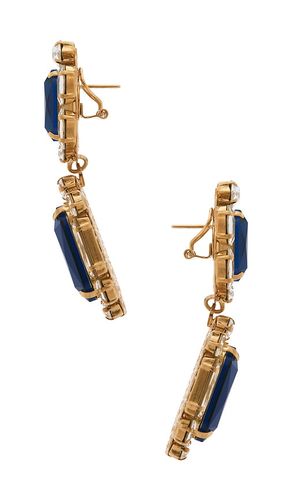 Omega Clasp Double Square Drop Earrings in - Anton Heunis - Modalova