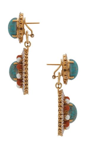 Oval Disc Chandelier Earrings in - Anton Heunis - Modalova