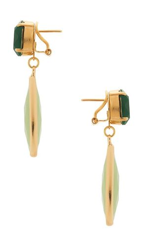 Drop earrings in color green size all - Anton Heunis - Modalova