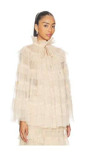 ALLSAINTS Aude Ruffle Cape in Nude - ALLSAINTS - Modalova