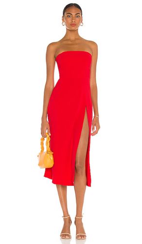 Mandy midi dress in color red size S in - Red. Size S (also in M, XS) - Amanda Uprichard - Modalova