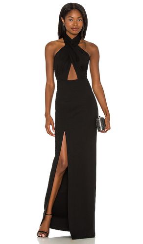 Vestido largo zahara en color talla L en - Black. Talla L (también en M, S, XL) - Amanda Uprichard - Modalova