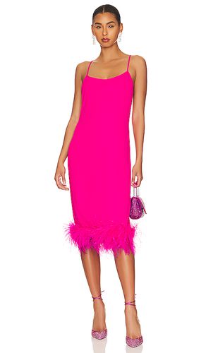 Vestido midi marianna en color fucsia talla L en - Fuchsia. Talla L (también en XS) - Amanda Uprichard - Modalova