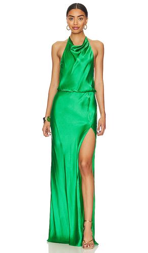 Vestido largo aurela en color verde talla L en - Green. Talla L (también en M, S, XS) - Amanda Uprichard - Modalova