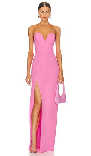 Vestido largo cherri en color rosado talla L en - Pink. Talla L (también en M, S, XL, XS) - Amanda Uprichard - Modalova