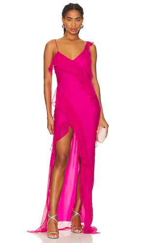 Vestido largo cassilda en color fucsia talla L en - Fuchsia. Talla L (también en M, XS) - Amanda Uprichard - Modalova