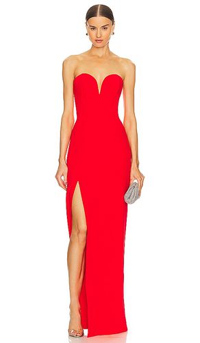 Vestido largo cherri en color rojo talla L en - Red. Talla L (también en M, S, XL, XS) - Amanda Uprichard - Modalova