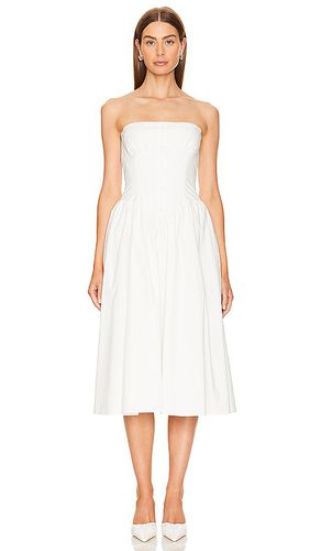 Vestido sin tirantes holland en color talla L en - White. Talla L (también en M, S, XL) - Amanda Uprichard - Modalova