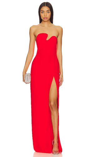 Vestido de fiesta sin tirantes puzzle en color rojo talla L en - Red. Talla L (también en M, S, XL) - Amanda Uprichard - Modalova