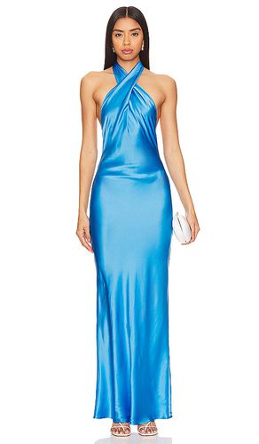 Vestido largo galilea en color azul talla M en - Blue. Talla M (también en L, S, XL, XS) - Amanda Uprichard - Modalova