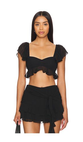 X revolve aliyah crop top en color talla L en - Black. Talla L (también en XL, XS) - Amanda Uprichard - Modalova